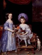John Michael Wright Catherine and James Cecil oil painting reproduction